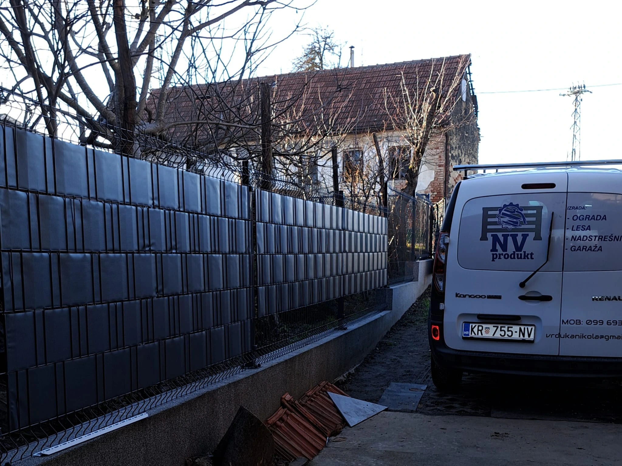 Panel dvorišna ograda - realizirani projekt